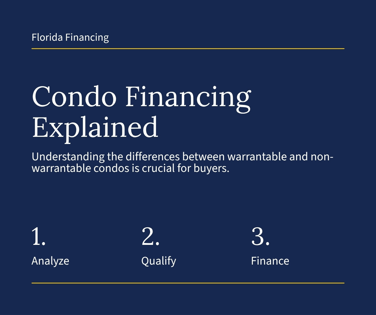 Florida condo mortgage financing, warrantable vs non-warrantable condos in South Florida