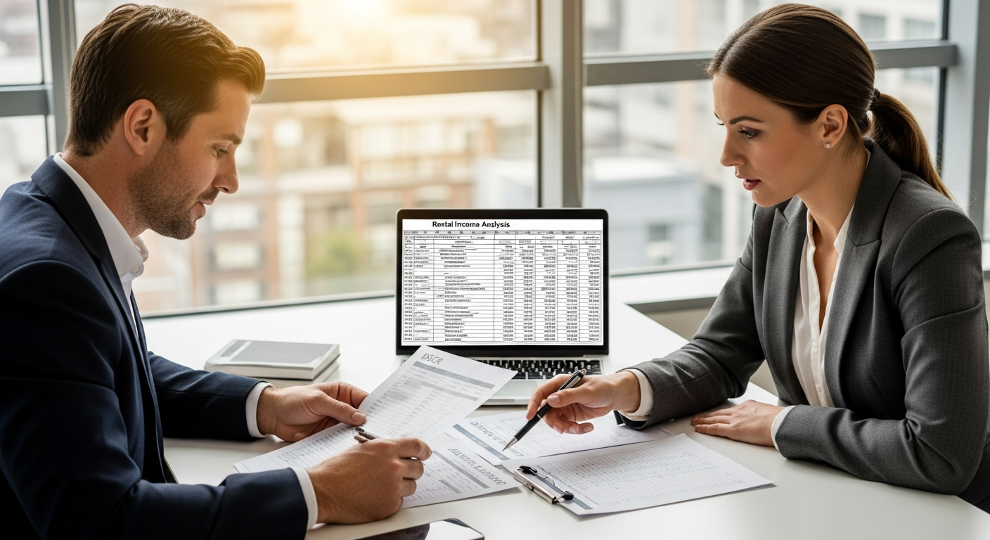 Real estate investor reviewing DSCR loan requirements 2026 with mortgage broker in Pennsylvania &mdash; Dynamic Funding Solutions